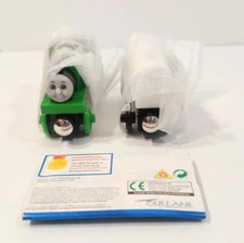 YOPLAIT Yumsters PERCY Wooden TRAIN CAR &Tank Car Ertl 2001 Promo w/Box