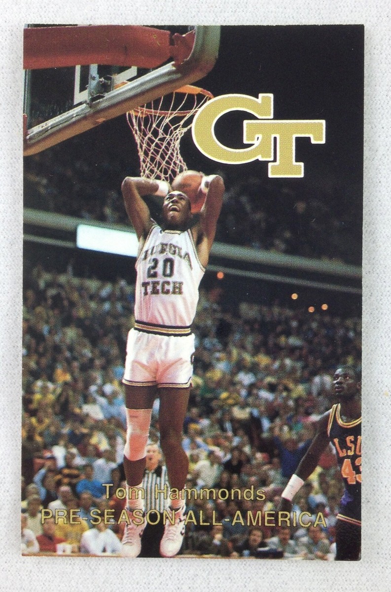 CBK Georgia Tech Yellow Jackets 1988-89 Basketball Schedule Card