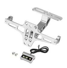 Universal Motorcycle Fender Eliminator Tail Tidy License Plate Holder LED Light