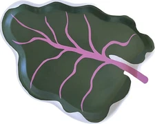 IKEA x Marimekko BASTUA Tray, Rhubarb Leaf Shaped Green, 14x19" - NEW - LE