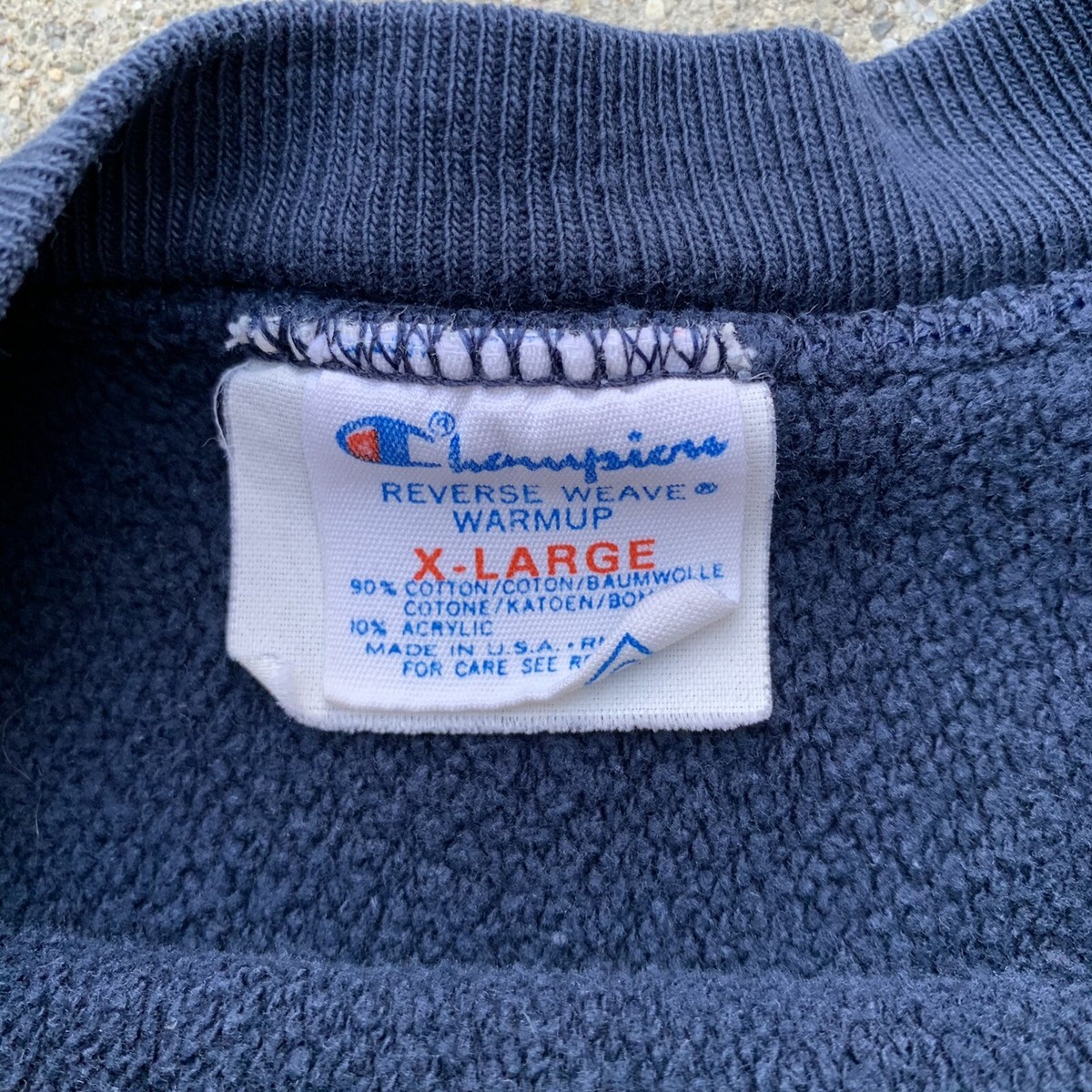 Vintage 80s Champion Reverse Weave Plain Navy Blue XL Made Vintage 80s Champion Reverse Weave Plain Navy Blue XL Made
