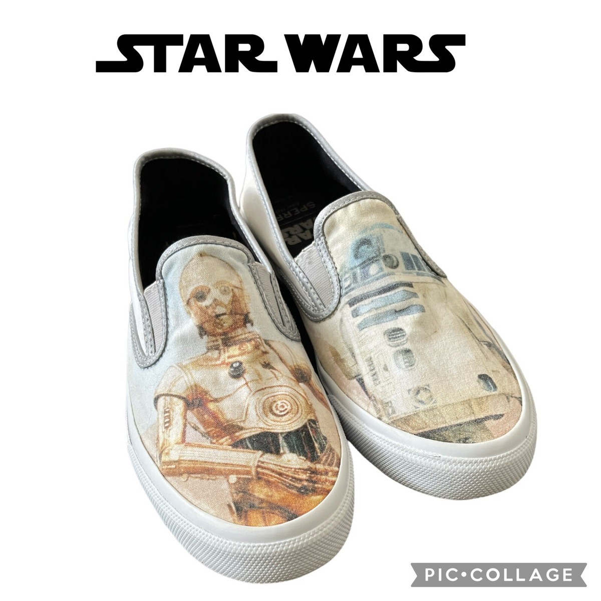 Sperry x Star Wars Canvas Slip On R2-D2 & C3PO Droids Slip 