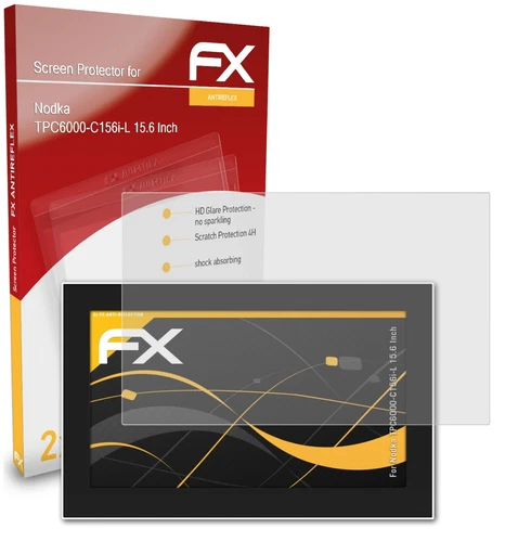 2x Screen Protection Film for Nodka TPC6000-C156i-L 15.6 Inch matt&shockproof