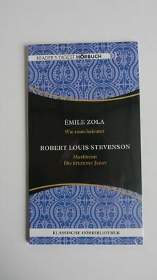 Reader´s Digest Hörbuch - Emile Zola / Robert Louis Stevenson - NEU