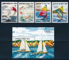 Burkina Faso - Los Angeles Olympic MNH Sports Stamps Set Sailing (1984)