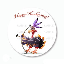 Happy Thanksgiving Scrapbook Stickers Thanksgiving Favors Turkey Stickers