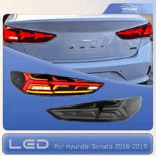 TT-ABC For Hyundai Sonata 2018-2019 LED Tail Light Smoked Assembly Rear Lamp