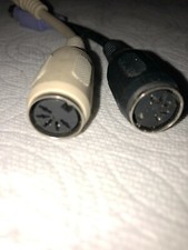 6" Mini DIN6 MDIN6 PS/2 Male to DIN5 AT Female Keyboard Adapter 2 