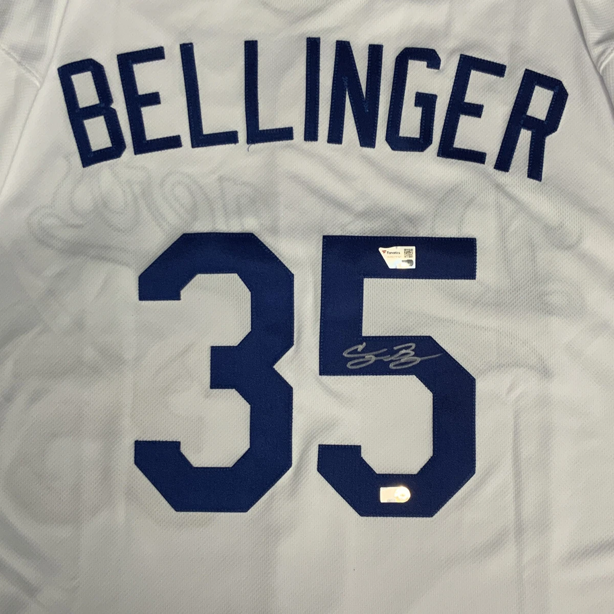 CODY BELLINGER DODGERS CHAMPION SIGNED 2020 WORLD SERIES JERSEY