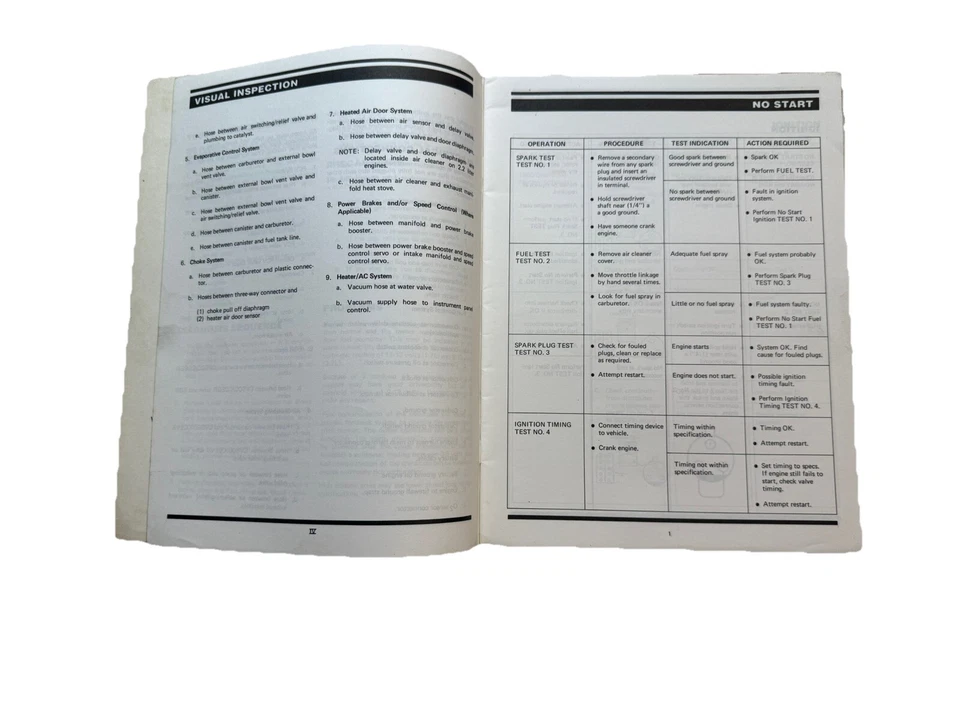 Dodge 1982-1983 OEM Drivabilidad Taller Servicio Reparación Manual Carburador Diagnóstico Foto 3 de 4