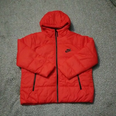 Nike Size XL Women NSW Core Synthetic Fill Puffer Jacket Orange - Main Image