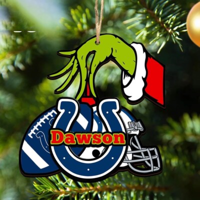 Personalized Indianapolis Football Team Colts Christmas Ornament ...