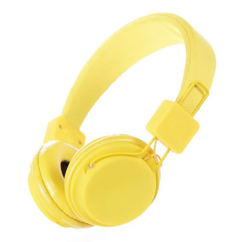 Bluetooth Headphones Wireless Hi-Fi Headset With MIC Yellow For Kids Children UK - Picture 1 of 8