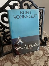 GALAPAGOS Kurt Vonnegut HCDJ  1985 1st Trade SIGNED Shipwreck Evolution Darwin