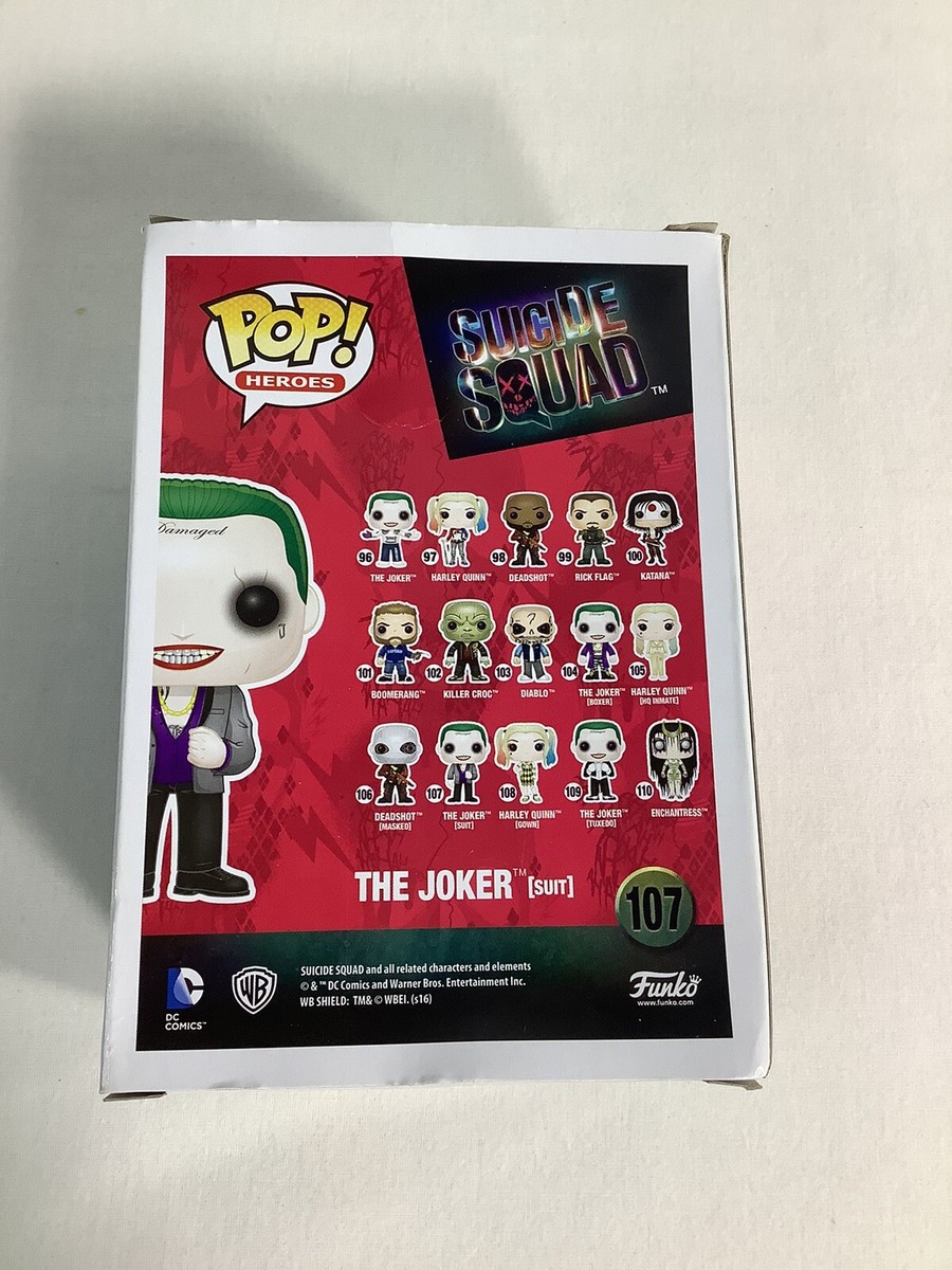 Funko Pop! Suicide Squad The Joker (Suit) #107 Walmart