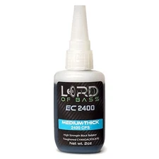 CA Super Glue Rubber Toughened Flexible Black, Medium Thick 2oz