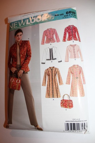 Lot 4 NewLook Sewing Patterns for Tops & Jacket Size A10-22, 6677,6564,6519,6610 - Picture 2 of 9