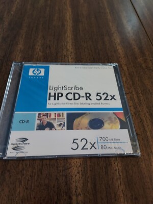 NEW Light Scribe HP CD-R 52x LightScribe 700 MB Data 80 Min. Music | eBay