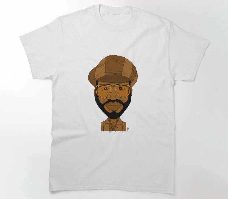 Funk Singer Curtis Mayfield T-Shirt Roots Super Fly Back to the World Short Eyes