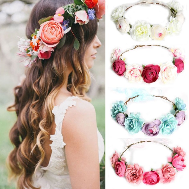 Bridal Hair Accessories Flower Crown Summer Wedding Luxury Tiara