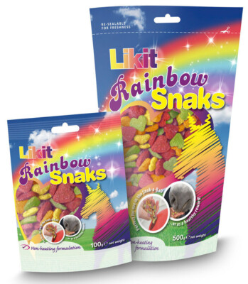 Likit Rainbow Snaks Pferd & Pony Leckerli mit natürlichen Farben & Aromen 100/500g