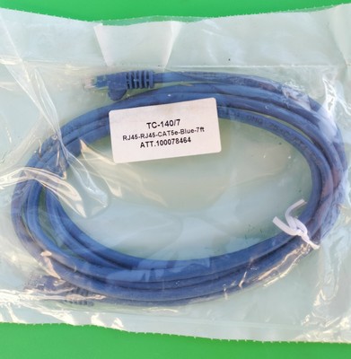 (1 PC) Cat5e 7 FT RJ45 Patch Cord Network Cable - BLUE