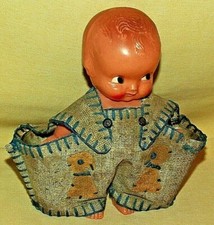 MUÑECA KEWPIE IRWIN BABY 2 GAFAS FEDERALES MONO DE LONA CONJUNTO BAR VINTAGE.