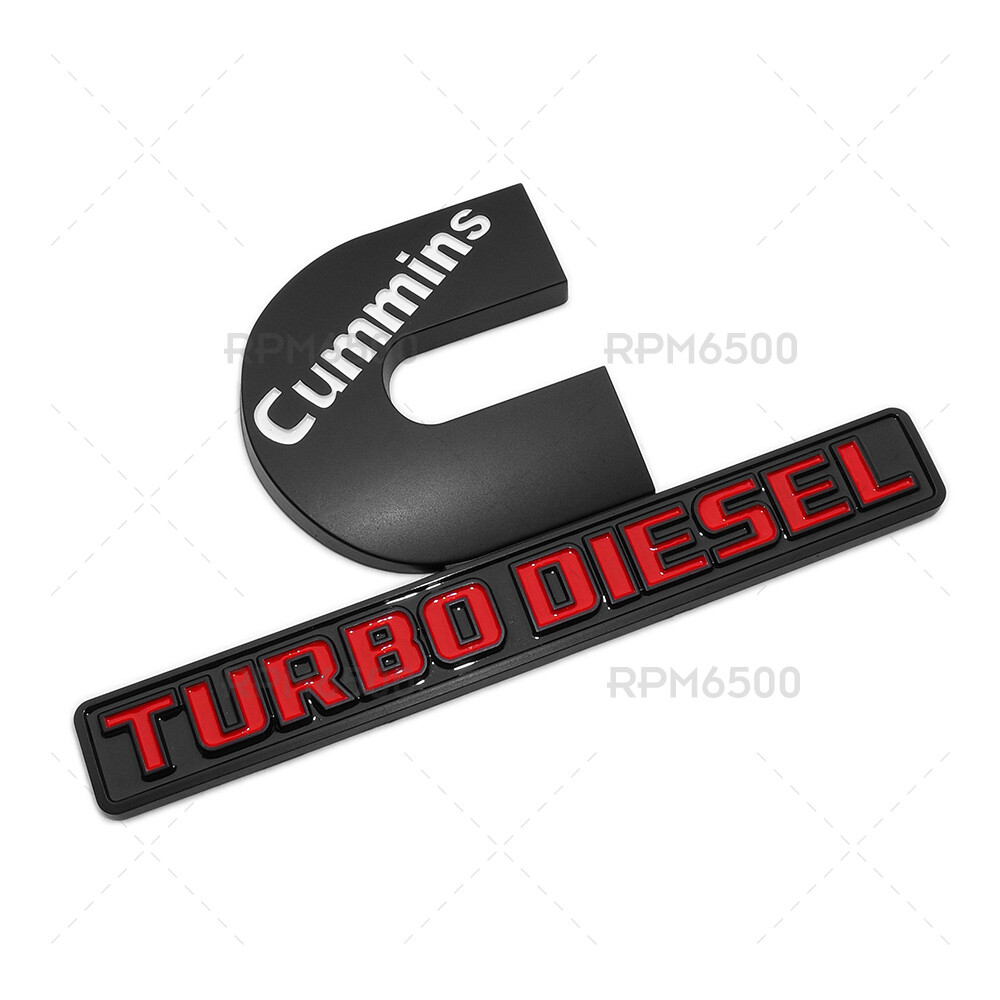 2x OEM 3D Cummins Turbo Diesel Emblem Badge For Car RAM 2500 3500