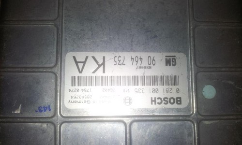 Opel Vectra 2000 ECU Engine Computer (Engine Control Unit) 0281001 #1080-75
