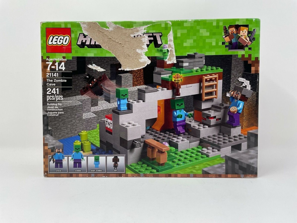 LEGO: Minecraft The Zombie Cave - 241 pcs - Ages 7-14 [USED 