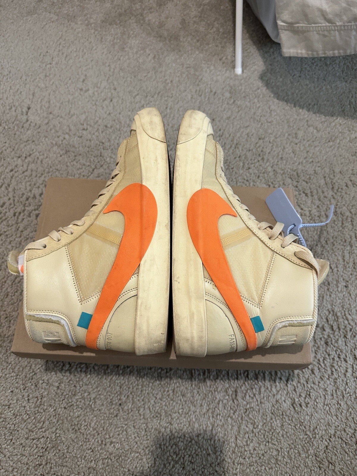 OFF WHITE X NIKE Taglia 10 5 Nike Off White x Blazer Mid All Hallows Eve
