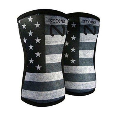 Second Nature Knee Sleeve (1 Pair) 7mm Neoprene Support for Weightlifting XL