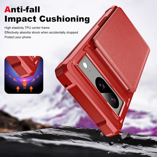 Estuche resistente con soporte trasero abatible ranuras para tarjetas para Google Pixel 9A/9Pro XL/9Pro/9/7 - Imagen 54 de 57