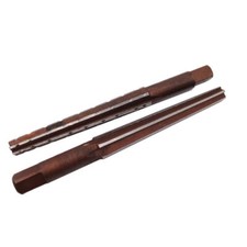 2Pcs Alloy Steel MT0 Straight Shank Morse Taper Reamer Roughing Finishing Set US