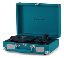 Crosley Cruiser Deluxe Teal Bluetooth Turntable CR8005F-TL4 RRP 89.99 lot GD