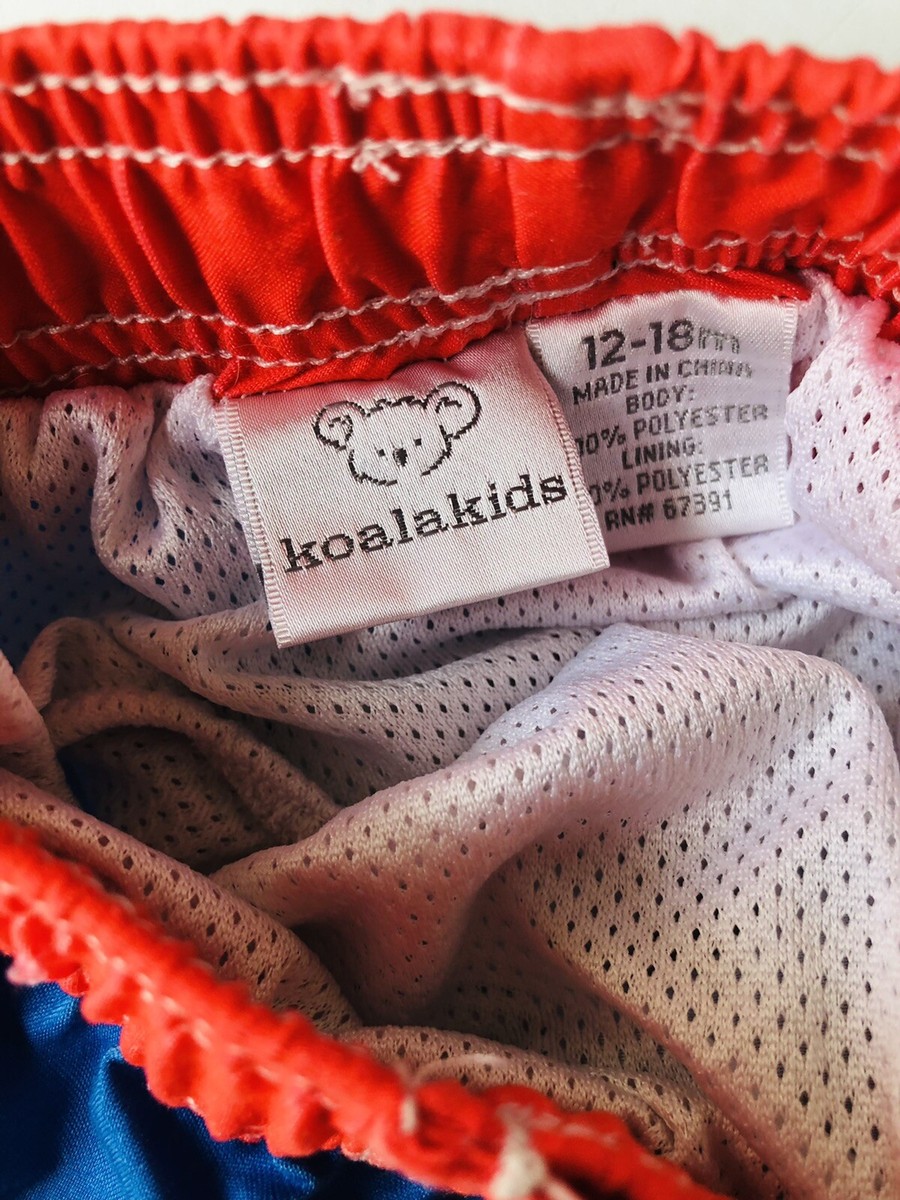 Baby Toddler Boy Swim Trunks Koala Kids Size 12-18 Months Surf