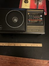 Very Nice Stewart Multi Band Receiver AM FM Portable Radio Battery Or Corded