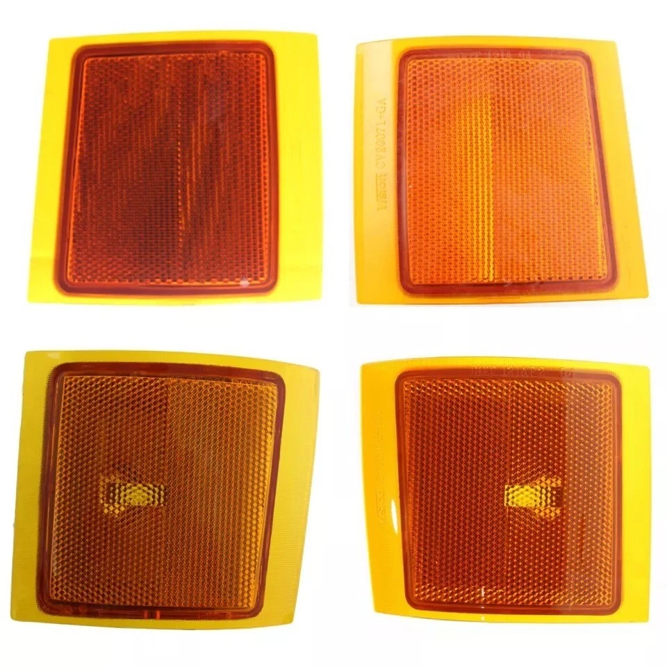 New Front Side Marker Lamp Left Right Pair 4PCS Fits 1995-2000 Chevrolet C2500 Foto 2 de 4