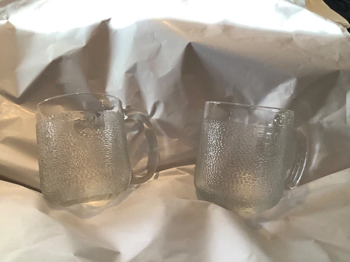 EXCELLENT CONDITION Arabia Iittala Krouvi 50 cl Textured Glass Beer Mug