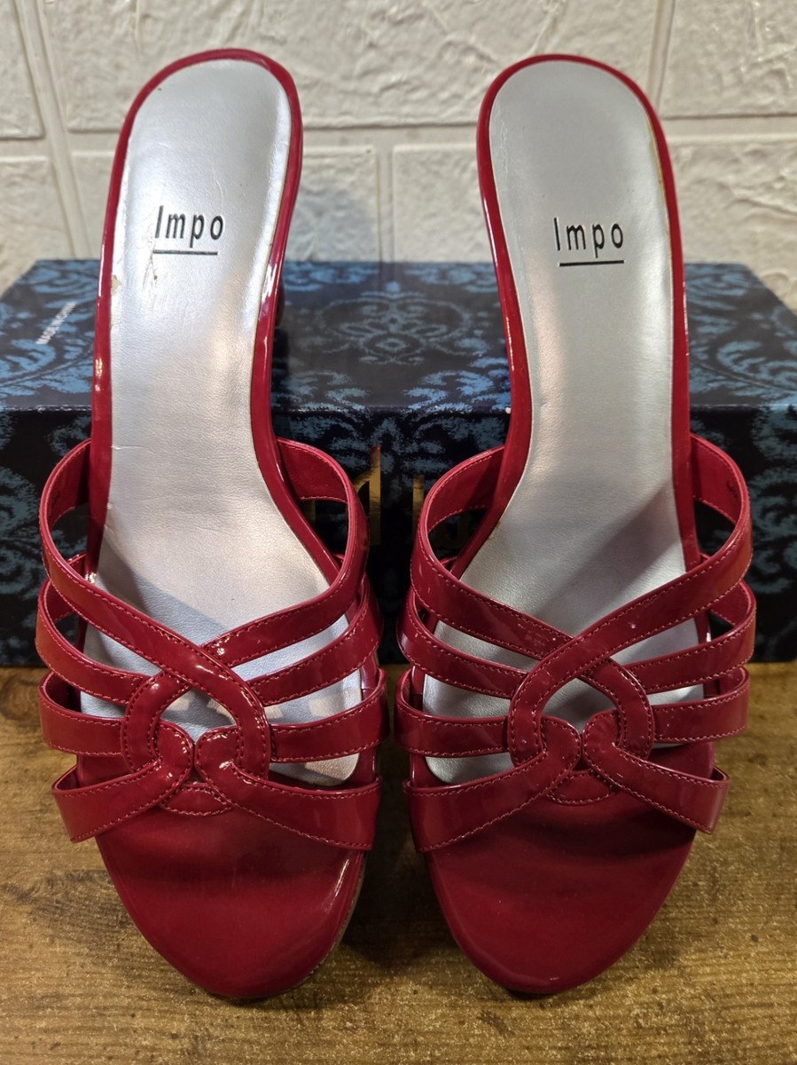 Women's 8.5M Heeled Dress Shoes Open Toed, Impo Marble Red Kiss, New | eBay Women's 8.5M Heeled Dress Shoes Open Toed, Impo Marble Red Kiss, New | eBay