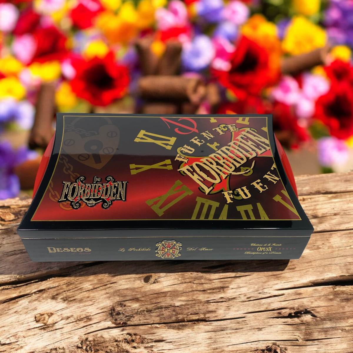 Arturo Fuente Opus X Forbidden Deseos Empty Wooden Cigar Box 12x7