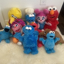 Lot10 Sesame Street Plush Mix Lot Total Of 10 LOOK
