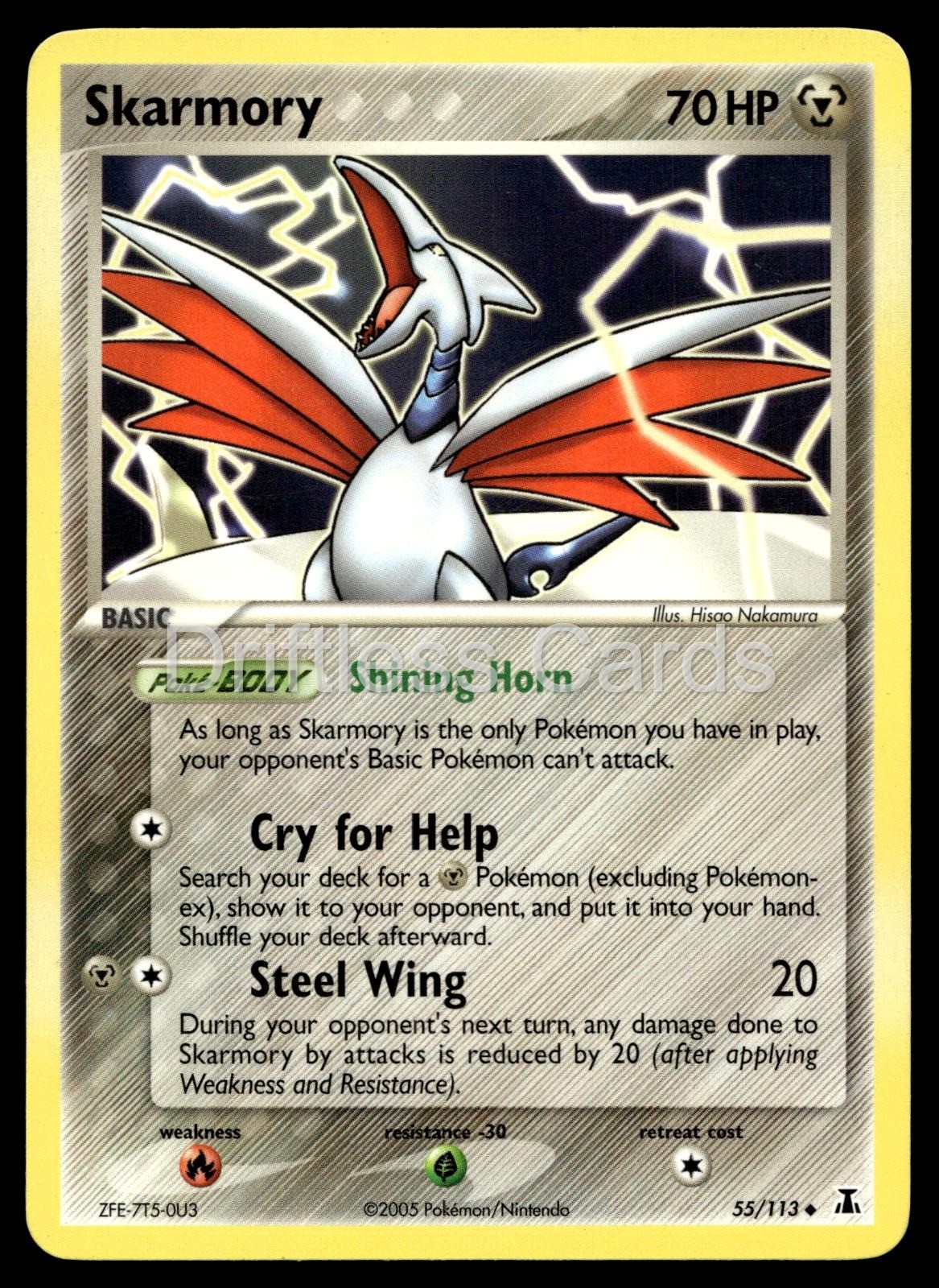 Skarmory 55/113 Uncommon Delta Species Pokemon LP