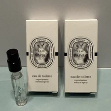 LOT OF 2 Diptyque ~ L'Eau Papier ~ Sample 2.0 ML X 2 = 4 ML TOTAL Leau Papier