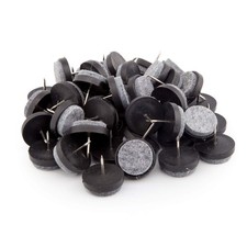 Felt Furniture Pads 50 Pcs - Nail On Furniture Sliders Hardwood Floor Protect...