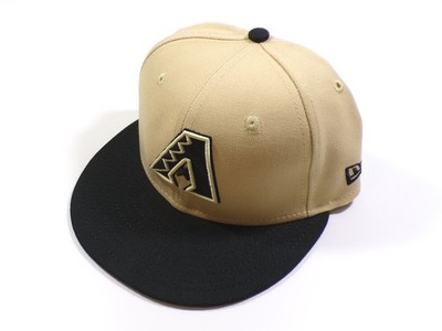 Arizona Diamondbacks 2021 City Connect New Era 5950 Fitted Hat Tan Schwarz 7 3/8