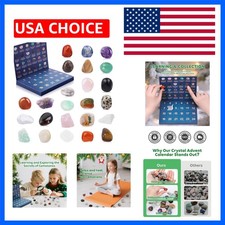 Crystal Advent Calendar 2026 for Kids, 24 Natural Gemstones  Healing Stones ...
