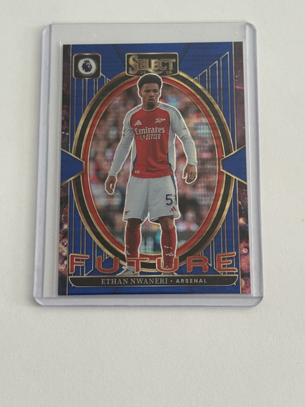 Ethan Nwaneri 2024-25 Select Premier League Blue Prizm Future #21