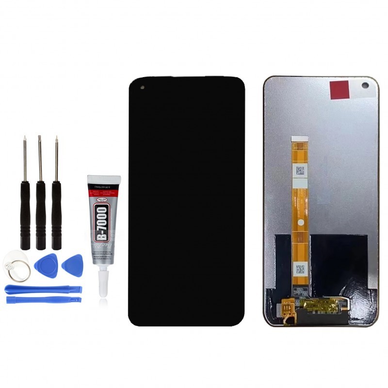 Ecran LCD Remplacement pour OPPO A53S CPH2135 Vitre Tactile Noire et Outils