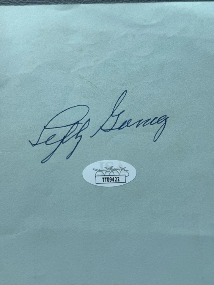 Lefty Gomez New York Yankees JSA Coa Signed Piece Of Paper Page Autograph - Image 2 of 3